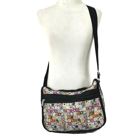 Braciano Women Everyday Crossbody Retro Purse Shoulder Bag Casual Black Colorful - Picture 2 of 7